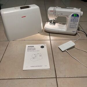 JANOME HARMONY 8080 SEWING MACHINE Tested Working Machine w/ Plug and Foot Pedal